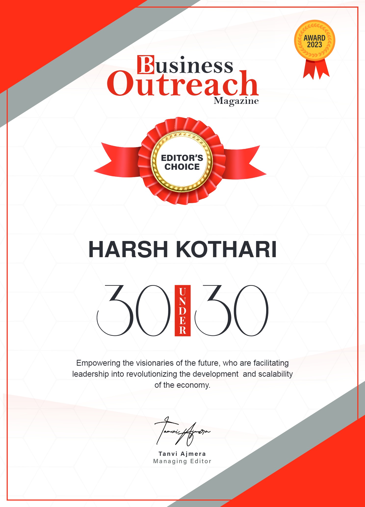 Certificate - Harsh Kothari